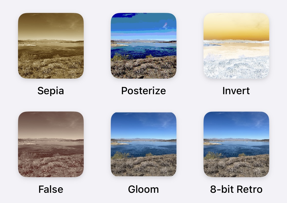 Second set of artistic filter effects available in OilPaintPlus