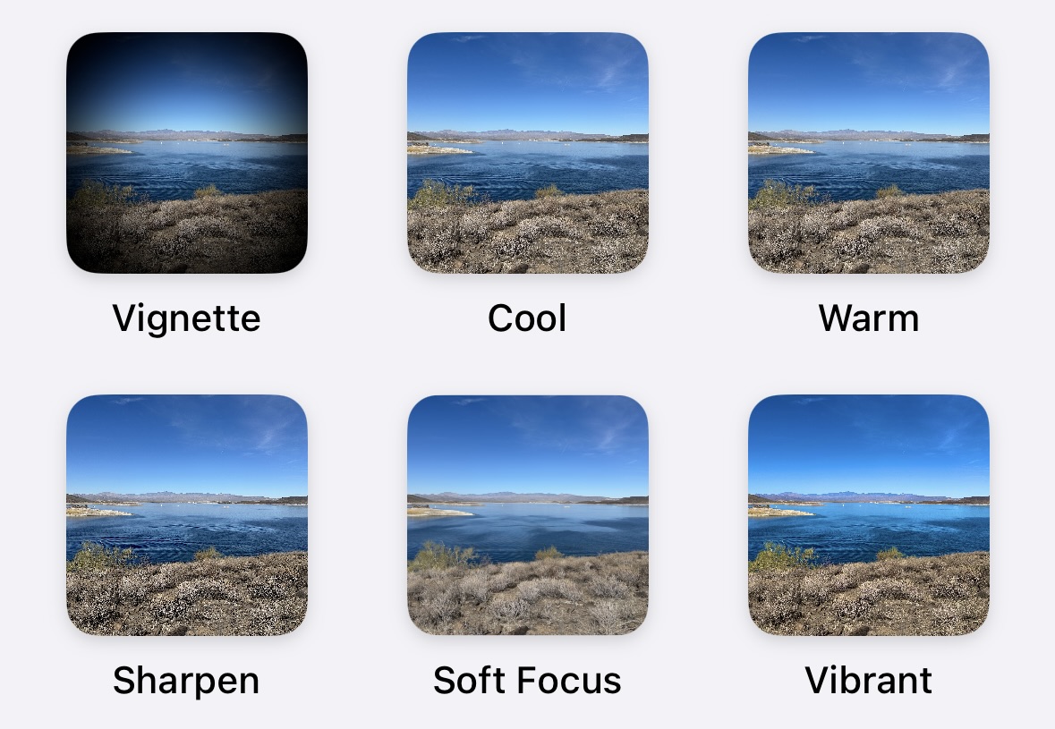 Third set of artistic filter effects available in OilPaintPlus